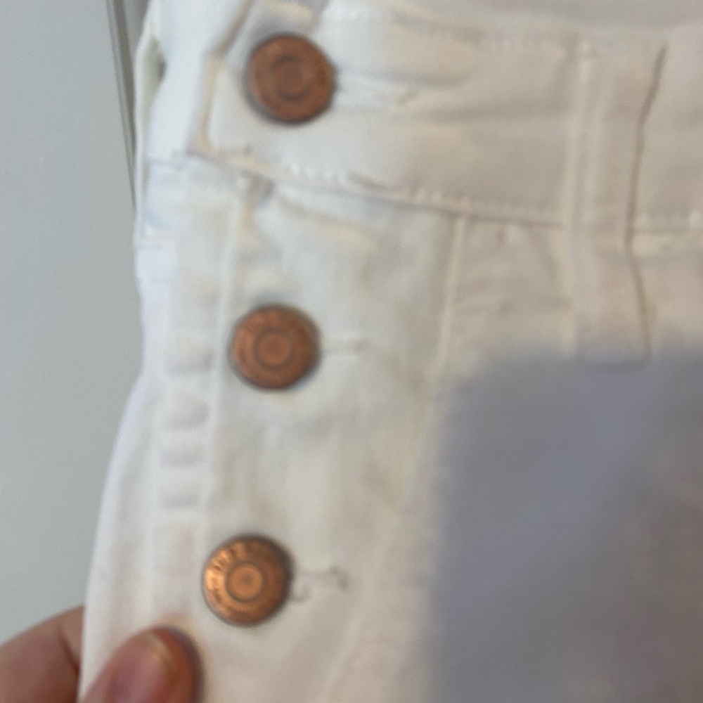 NWT Old Navy White Denim Overalls - Picture 2 of 7